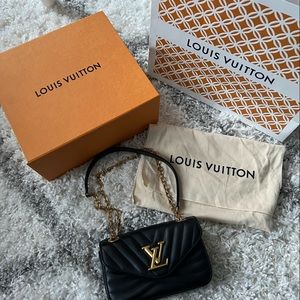 Brand New! Louis Vuitton Black New Wave PM Chain Bag with Box, bag & dust bag